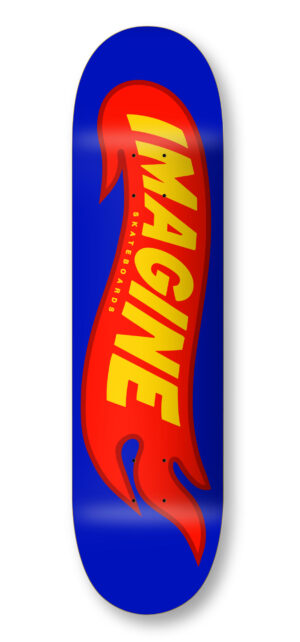 imagine deck hot flames blue
