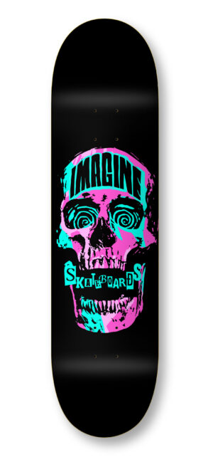 imagine deck skull punk black