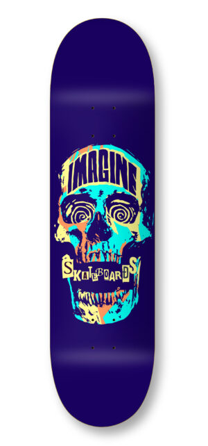 imagine deck skull punk blue