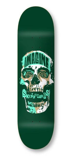 imagine deck skull punk green